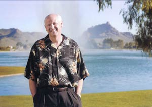 Bill in front of Fountain